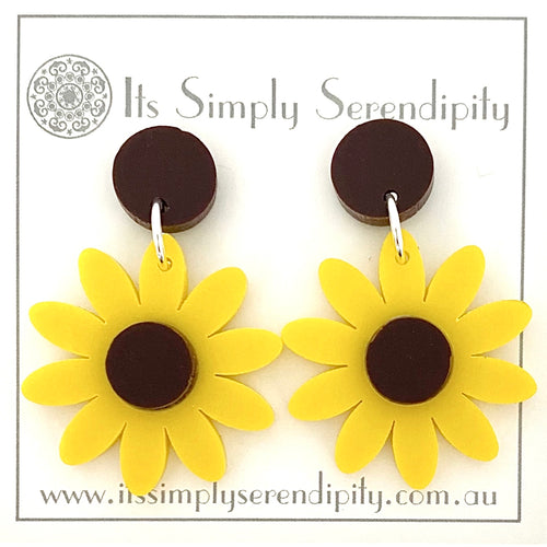 Sunny Sunflower - Dangle Earrings