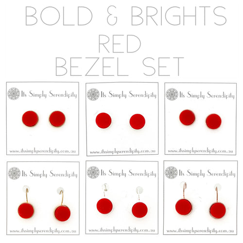 Bold & Brights - Red - Bezel setting