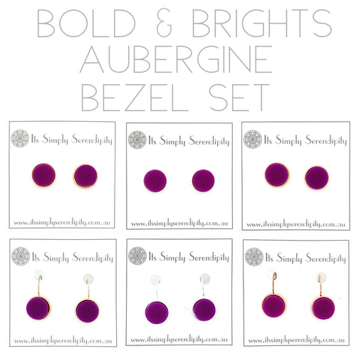 Bold & Brights - Aubergine - Bezel Setting