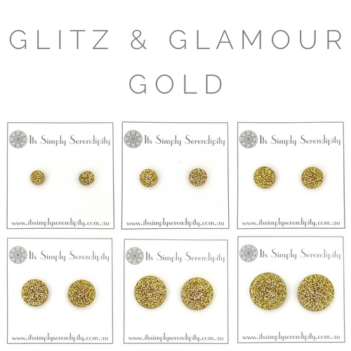 Glitz & Glamour - Gold - Simple Studs