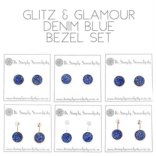 Glitz & Glamour - Denim Blue - Bezel Setting