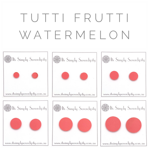 Tutti Frutti - Watermelon - Simple Studs