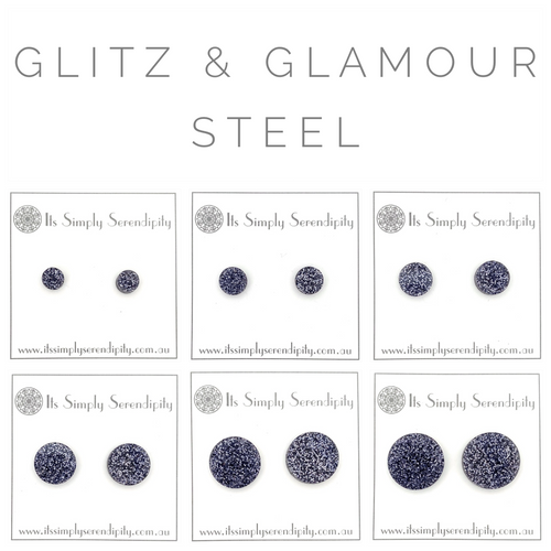 Glitz & Glamour - Steel - Simple Studs