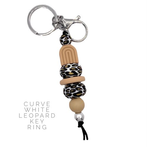 Curvy Keys - White Leopard