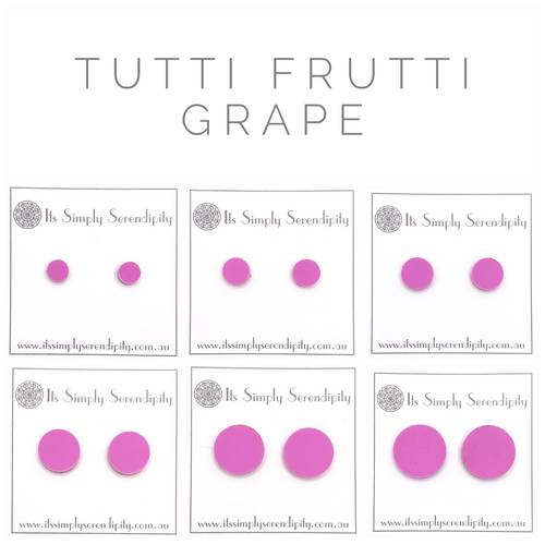 Tutti Frutti - Grape - Simple Studs