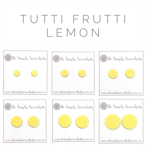 Tutti Frutti - Lemon - Simple Studs