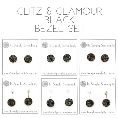 Glitz & Glamour - Black - Bezel Setting
