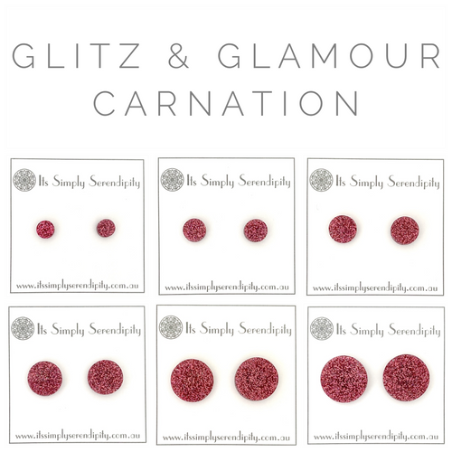 Glitz & Glamour - Carnation - Simple Studs