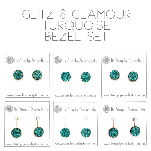 Glitz & Glamour - Turquoise -  Bezel Setting