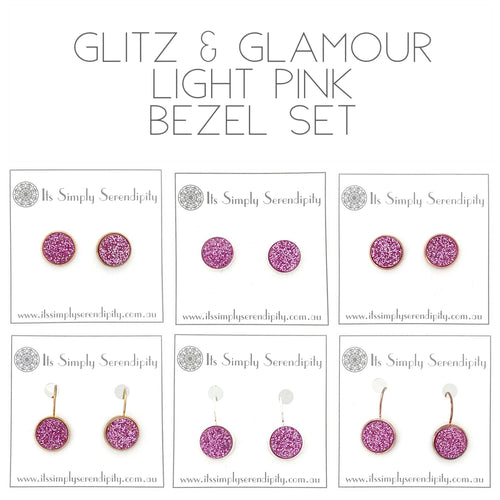 Glitz & Glamour - Light Pink - Bezel setting