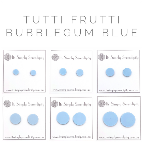 Tutti Frutti - Bubblegum Blue - Simple Studs