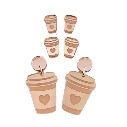 Let's Have Coffee - Rose Gold - Heart