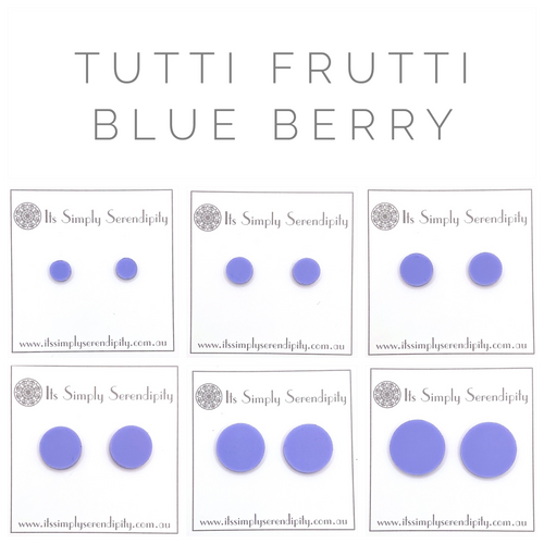 Tutti Frutti - Blue Berry - Simple Studs