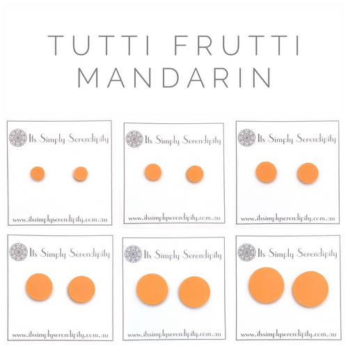 Tutti Frutti - Mandarin - Simple Studs
