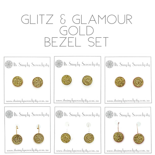 Glitz & Glamour - Gold -  Bezel Setting